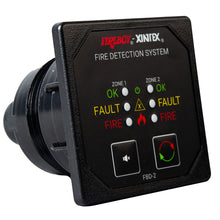 Load image into Gallery viewer, Fireboy-Xintex Two Zone Detection  Alarm Panel - 2-5/8" Display - 12/24V DC [FBD-2-R]
