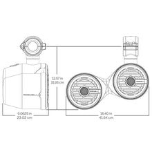Load image into Gallery viewer, Roswell R1 6.5" x 6.5" Vamp Spin Tower Speakers - Black - 160W RMS  320W Peak Power [C920-1821]

