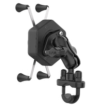 Load image into Gallery viewer, RAM Mount RAM X-Grip Large Phone Mount w/Vibe-Safe  U-Bolt Base - Short [RAM-B-149Z-A-UN10-462]
