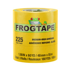Load image into Gallery viewer, FrogTape CP 225 Medium-High Adhesion Masking Tape - 48MM x 55M x 6-Pack - Gold - Rated f/225F [105322]
