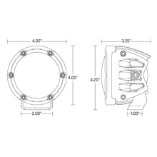 Load image into Gallery viewer, RIGID Industries 360-Series 4" LED SAE Fog Beam - Yellow/White - Set of 2 [36122]
