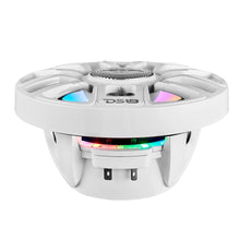 Load image into Gallery viewer, DS18 6.5" 2-Way Coaxial Marine Speakers w/Digital LED Lights  Bullet Tweeter - White - 150W, 4-Ohm [NXL-IQ6/WH]
