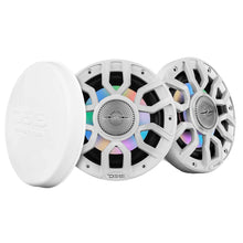 Load image into Gallery viewer, DS18 6.5" 2-Way Coaxial Marine Speakers w/Digital LED Lights  Bullet Tweeter - White - 150W, 4-Ohm [NXL-IQ6/WH]
