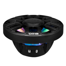 Load image into Gallery viewer, DS18 6.5" 2-Way Coaxial Marine Speakers w/Digital LED Lights  Bullet Tweeter - Black - 150W, 4-Ohm [NXL-IQ6/BK]
