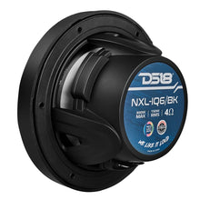Load image into Gallery viewer, DS18 6.5" 2-Way Coaxial Marine Speakers w/Digital LED Lights  Bullet Tweeter - Black - 150W, 4-Ohm [NXL-IQ6/BK]
