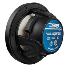 Load image into Gallery viewer, DS18 8" 2-Way Coaxial Marine Speakers w/Digital LED Lights  Bullet Tweeter - Black - 175W, 4-Ohm [NXL-IQ8/BK]
