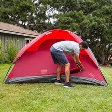 Load image into Gallery viewer, Coleman 6-Person Flatwoods II Lightweight Dome Camping Tent - Red [2207385]
