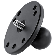Load image into Gallery viewer, RAM Mount 2.5" Round Base w/1" Ball and 1/4"-20 Threaded Male Post [RAM-B-202AU]
