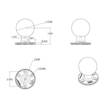 Load image into Gallery viewer, RAM Mount 3.68" Round Base w/3-3/8" E Size Ball [RAM-E-202U]
