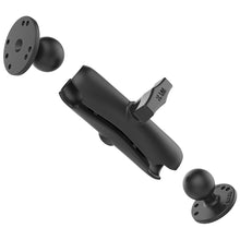 Load image into Gallery viewer, RAM Mount 1.5" Ball Double Socket Arm w/2 2.5" Round Bases - AMPs Pattern [RAM-101U]
