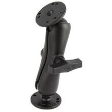 Load image into Gallery viewer, RAM Mount 1.5" Ball Double Socket Arm w/2 2.5" Round Bases - AMPs Pattern [RAM-101U]
