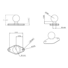 Load image into Gallery viewer, RAM Mount Chrome Diamond Base w/1" Ball [RAM-B-238CHU]
