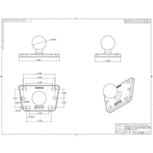 Load image into Gallery viewer, RAM Mount Motorcycle Brake/Clutch Cover w/1" Ball [RAM-B-345U]
