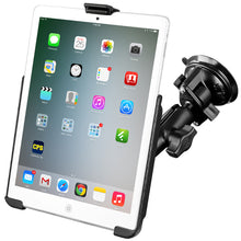 Load image into Gallery viewer, RAM Mount Suction Cup Mount w/Apple iPad mini EZ-ROLL'R Cradle [RAM-B-166-AP14U]
