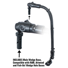 Load image into Gallery viewer, RAM Mount Transducer Arm Mount w/1" Ball Wedge - Compatible w/Scotty/Hobie [RAM-B-316-18-TRA1-354]
