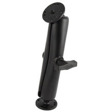 Load image into Gallery viewer, RAM Mount Ball Mount w/Long Double Socket Arm &amp; 2-2.5" Round Bases w/AMPs Pattern [RAM-101U-D]
