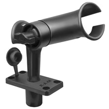 Load image into Gallery viewer, RAM Mount RAM Tube Jr. Rod Holder w/Short 4&quot; Length Post Spline &amp; Flush Mounting Base [RAP-390-SFU]
