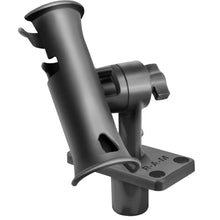 Load image into Gallery viewer, RAM Mount RAM Tube Jr. Rod Holder w/Short 4&quot; Length Post Spline &amp; Flush Mounting Base [RAP-390-SFU]
