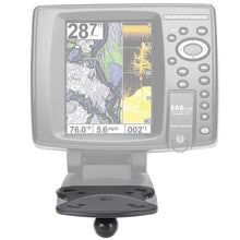 Load image into Gallery viewer, RAM Mount 1" Ball Marine Electronic Base f/Humminbird &amp; Lowrance [RAM-B-107BU]
