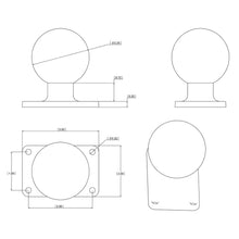 Load image into Gallery viewer, RAM Mount 2" x 3" Rectangle Base w/2.25" Ball [RAM-D-202U-23]
