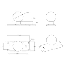 Load image into Gallery viewer, RAM Mount 2" x 5" Rectangle Base w/2.25" Ball [RAM-D-202U-25]

