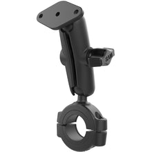 Load image into Gallery viewer, RAM Mount Torque 1-1/8" - 1-1/2" Diameter Handlebar/Rail Base w/1" Ball, Medium Arm  Diamond Ball Plate [RAM-B-408-112-15-238U]
