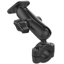 Load image into Gallery viewer, RAM Mount RAM Torque 3/4" - 1" Diameter Handlebar/Rail Base with 1" Ball, Medium Arm and Diamond Ball Base [RAM-B-408-75-1-238U]
