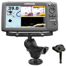 Load image into Gallery viewer, Ram Mount Universal D Size Ball Mount with Short Arm and Hi-Torq Wrench for 9"-12" Fishfinders and Chartplotters [RAM-D-115-C-KNOB9H]
