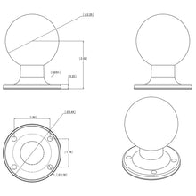 Load image into Gallery viewer, RAM Mount D Size 2.25" Ball on Round Plate w/AMPS Hole Pattern [RAM-D-254U]
