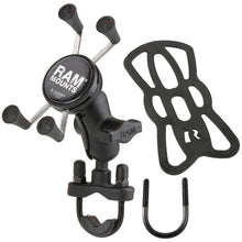 Load image into Gallery viewer, RAM Mount X-Grip Phone Mount w/Handlebar U-Bolt Base [RAM-B-149Z-A-UN7U]
