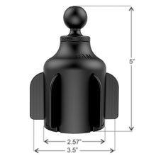 Load image into Gallery viewer, RAM Mount Stubby Cup Holder Mount w/Double Socket Arm [RAP-B-299-4-201U]

