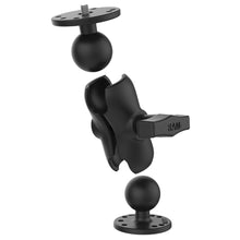 Load image into Gallery viewer, RAM Mount RAM Double Ball Mount w/1/4"-20 Male Thread - Short Arm [RAM-101AU-B]

