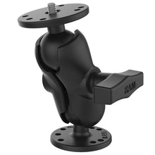 Load image into Gallery viewer, RAM Mount RAM Double Ball Mount w/1/4"-20 Male Thread - Short Arm [RAM-101AU-B]
