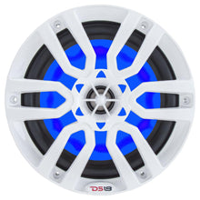 Load image into Gallery viewer, DS18 HYDRO 8" 2-Way Marine Speakers w/RGB LED Lights 375W - White [NXL-8]

