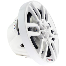 Load image into Gallery viewer, DS18 HYDRO 8" 2-Way Marine Speakers w/RGB LED Lights 375W - White [NXL-8]
