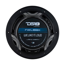 Load image into Gallery viewer, DS18 HYDRO 8" 2-Way Marine Speakers w/RGB LED Lights 375W - Matte Black [NXL-8BK]
