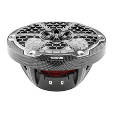 Load image into Gallery viewer, DS18 HYDRO 8" 2-Way Marine Speakers w/RGB LED Lights 450W - Black Carbon Fiber [CF-8]
