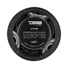Load image into Gallery viewer, DS18 HYDRO 8" 2-Way Marine Speakers w/RGB LED Lights 450W - Black Carbon Fiber [CF-8]
