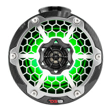Load image into Gallery viewer, DS18 HYDRO 6.5" Compact Wakeboard Pod Tower Speaker w/RGB LED Lights - 375W - Black Carbon Fiber [CF-PS6]
