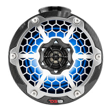 Load image into Gallery viewer, DS18 HYDRO 6.5" Compact Wakeboard Pod Tower Speaker w/RGB LED Lights - 375W - Black Carbon Fiber [CF-PS6]
