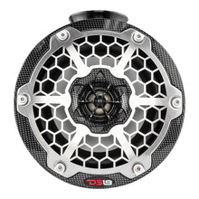 Load image into Gallery viewer, DS18 HYDRO 6.5" Compact Wakeboard Pod Tower Speaker w/RGB LED Lights - 375W - Black Carbon Fiber [CF-PS6]
