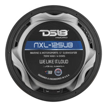 Load image into Gallery viewer, DS18 HYDRO 12" Subwoofer w/RGB Lights - 700W - Matte Black [NXL-12SUB/BK]
