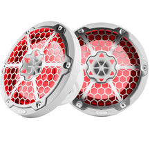 Load image into Gallery viewer, DS18 New Edition HYDRO 8" 2-Way Marine Speakers w/RGB LED Lighting 375W - White [NXL-8M/WH]
