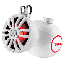 Load image into Gallery viewer, DS18 HYDRO 6.5" Compact Wakeboard Pod Tower w/RGB Light - 300W - White [NXL-PS6W]
