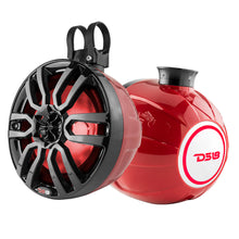 Load image into Gallery viewer, DS18 HYDRO 8&quot; Compact Wakeboard Pod Tower w/RGB Light - 375W - Red [NXL-PS8R]
