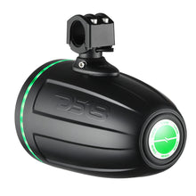 Load image into Gallery viewer, DS18 8" Neodymium Marine Towers w/Built-in Passive Radiator, 1" Driver  RGB LED Light - Black [NXL-X8TPNEO/BK]
