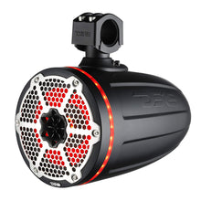 Load image into Gallery viewer, DS18 8" Neodymium Marine Towers w/Built-in Passive Radiator, 1" Driver  RGB LED Light - Black [NXL-X8TPNEO/BK]
