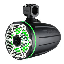 Load image into Gallery viewer, DS18 8" Neodymium Marine Towers w/Built-in Passive Radiator, 1" Driver  RGB LED Light - Black [NXL-X8TPNEO/BK]
