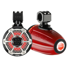 Load image into Gallery viewer, DS188" Neodymium Marine Towers w/Built-in Passive Radiator, 1" Driver  RGB LED Light - 550 Watts (Pair) - Red [NXL-X8TPNEO/RD]
