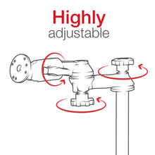 Load image into Gallery viewer, RAM Mount RAM 12" Upper Pole with Double Swing Arms  Round Plate [RAM-VP-SW1-12]
